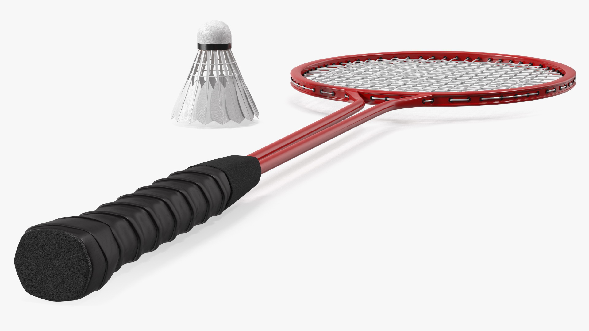 3D model Badminton Racquet Set With Nylon Shuttle