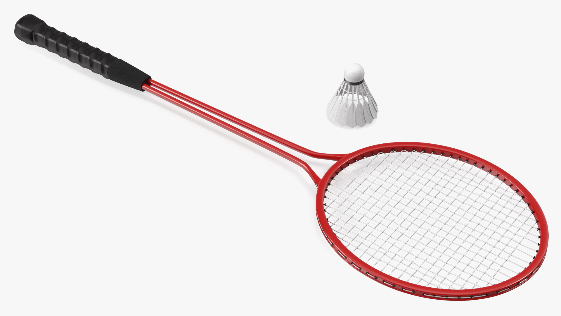 3D model Badminton Racquet Set With Nylon Shuttle