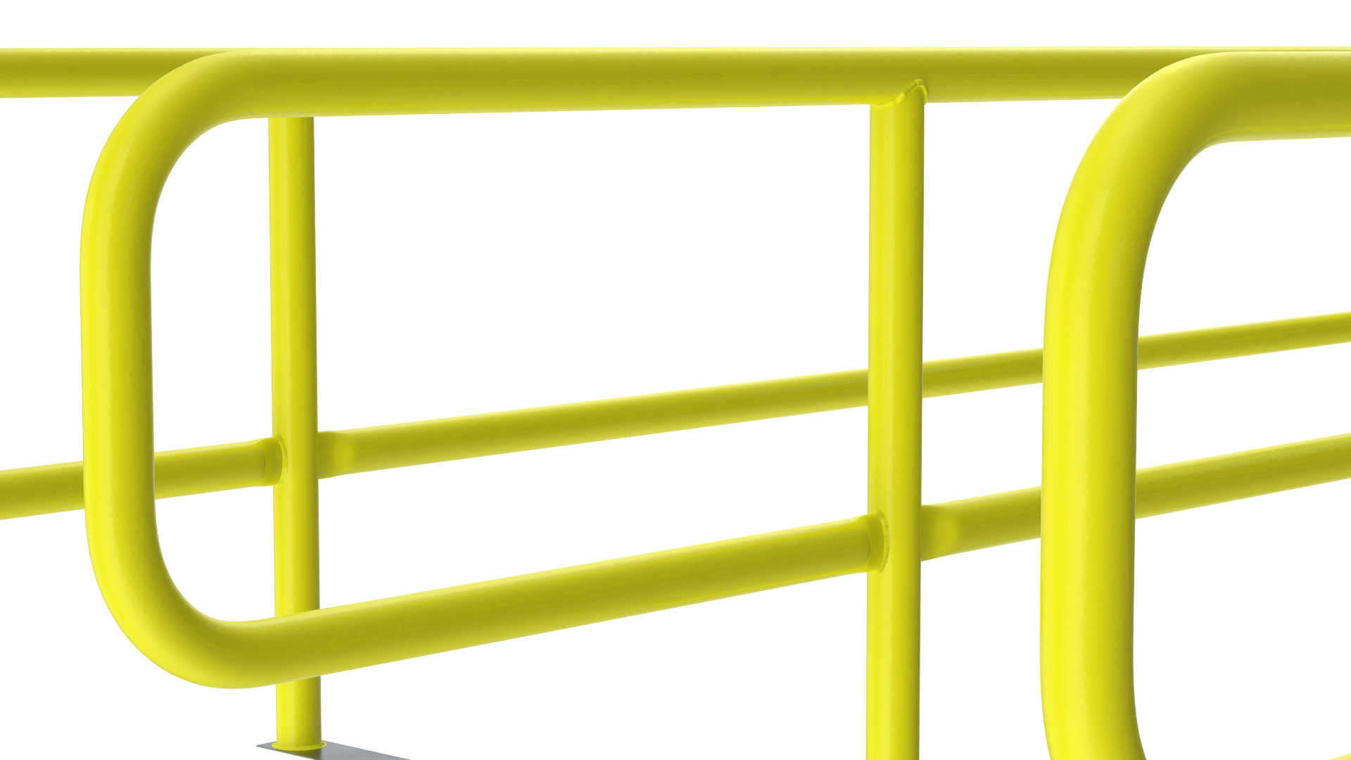 3D model Cart Corral Double Yellow