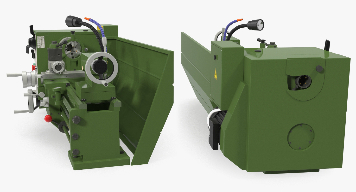 Metal Lathe Machine Generic 3D