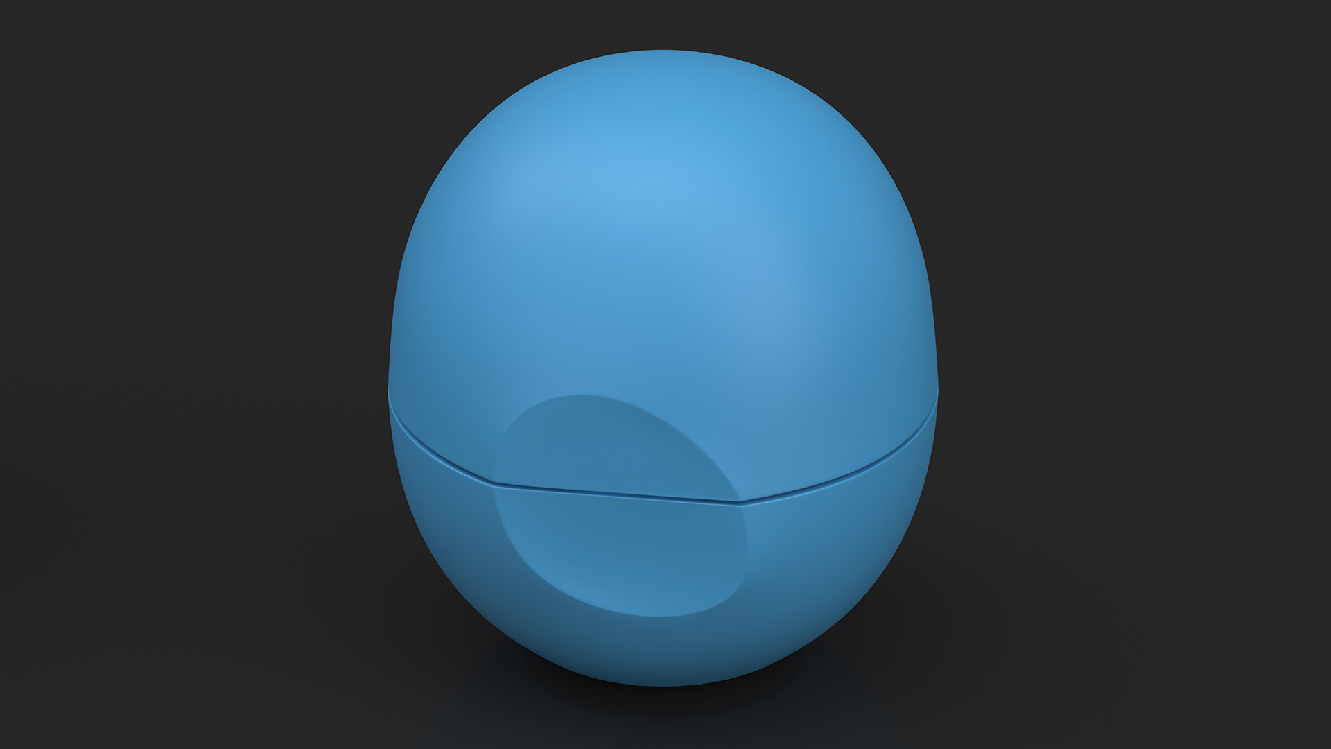3D Natural Lip Balm Blue Closed model