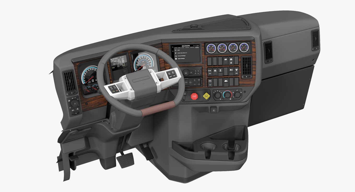 3D model Truck Dashboard
