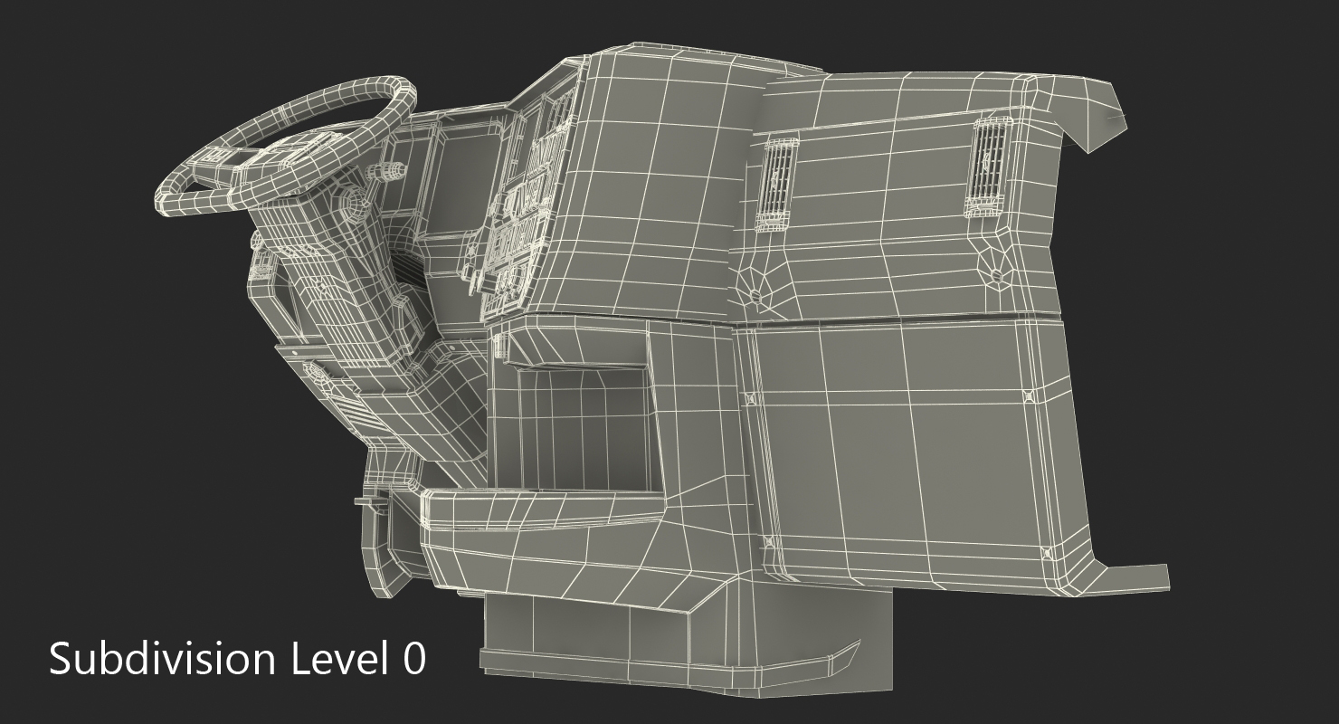 3D model Truck Dashboard