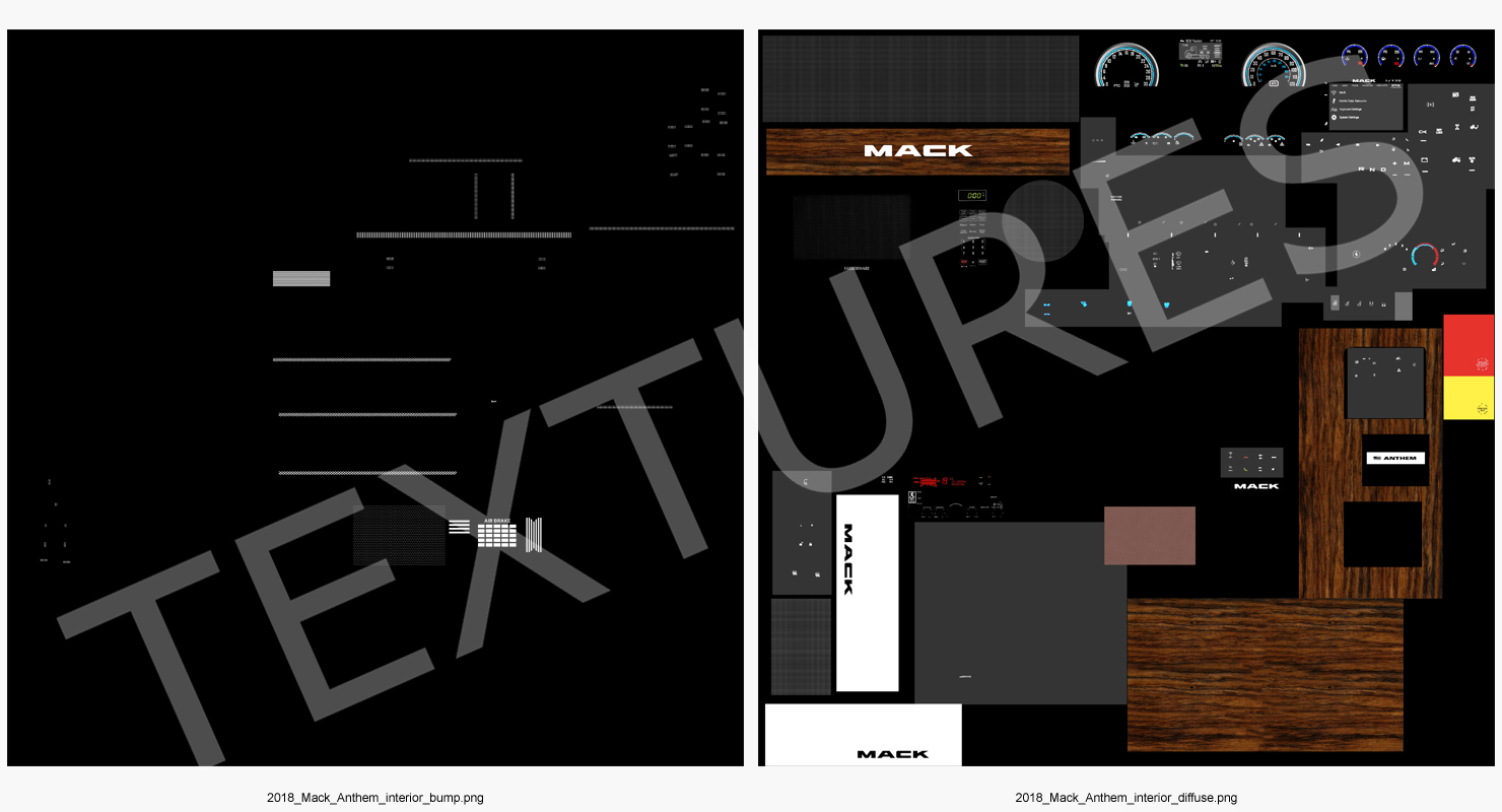 3D model Truck Dashboard