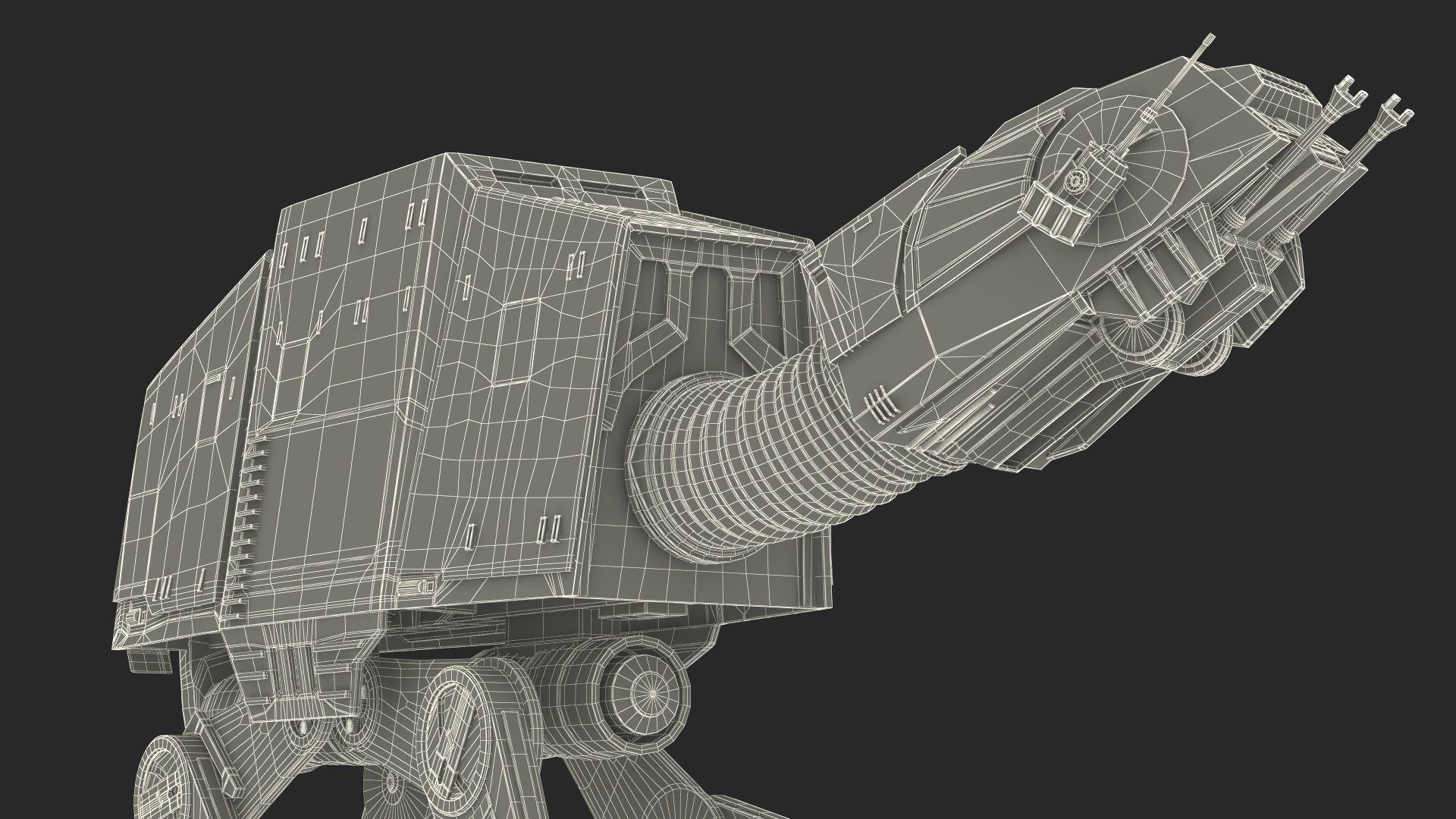 Star Wars AT AT Battle Pose 3D