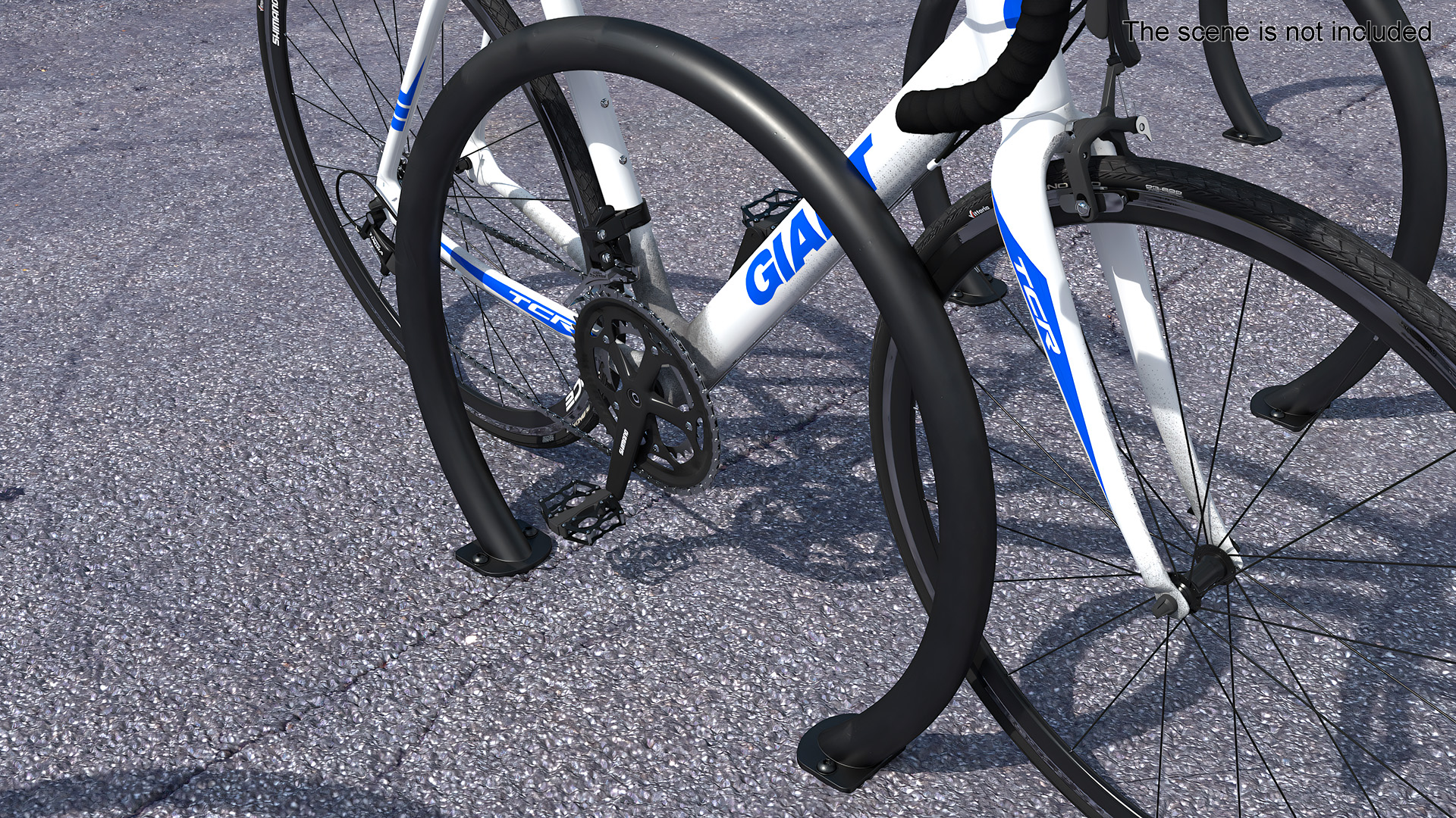3D model Bicycle Rack Circle Black
