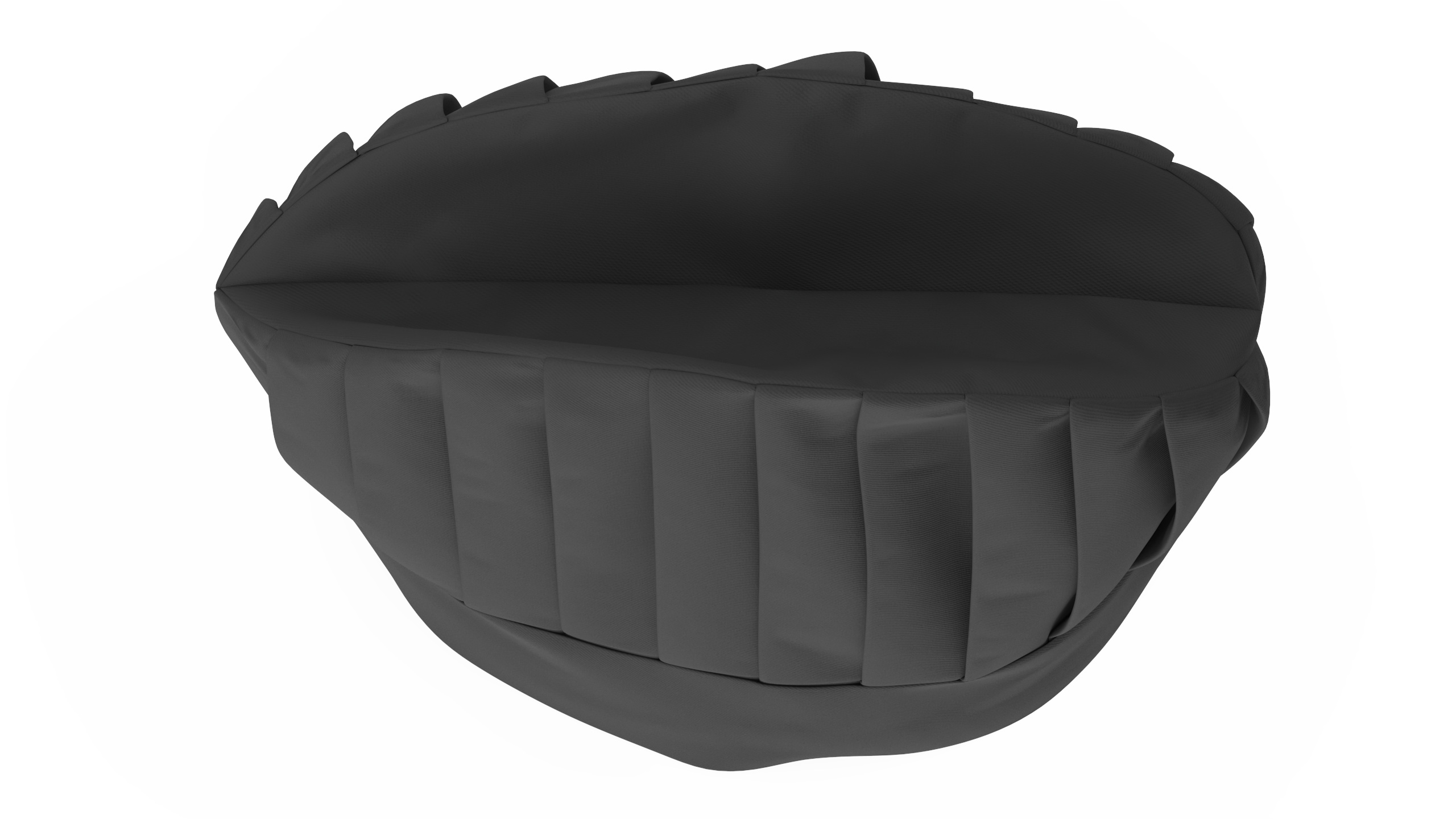 Black Tall Chef Hat 3D model
