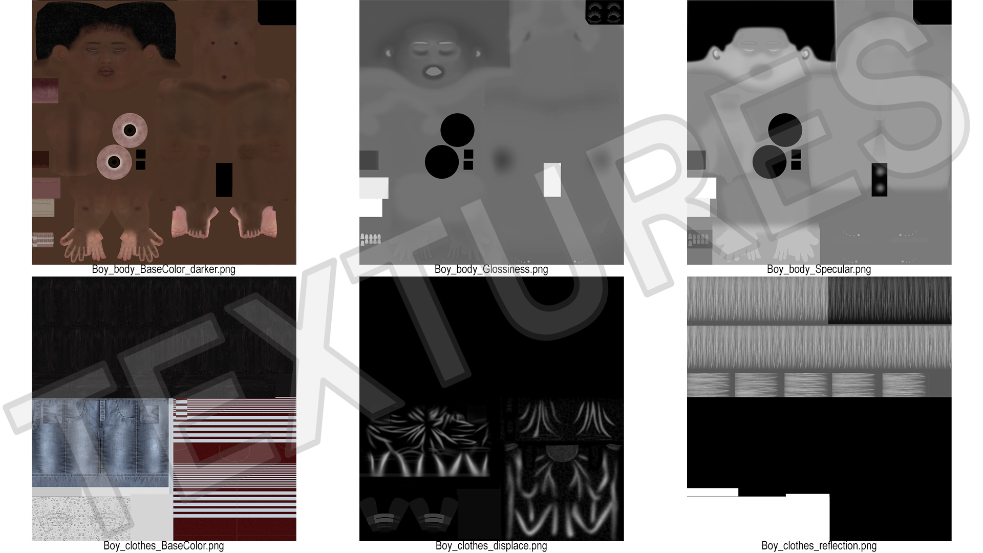 Toddler Black Boy Everyday in Casual Outfit Standing 3D