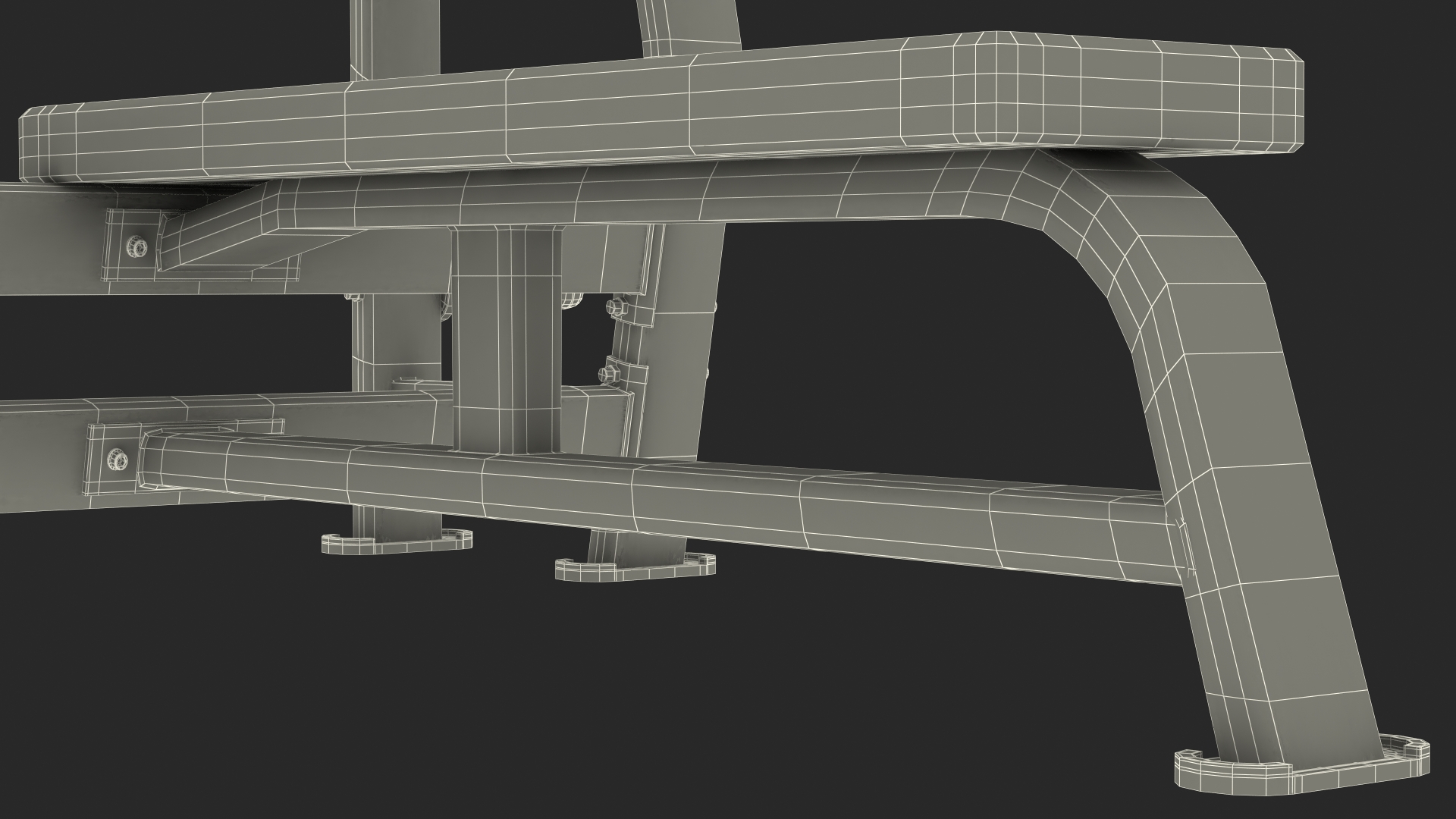 Olympic Bench Press 3D model