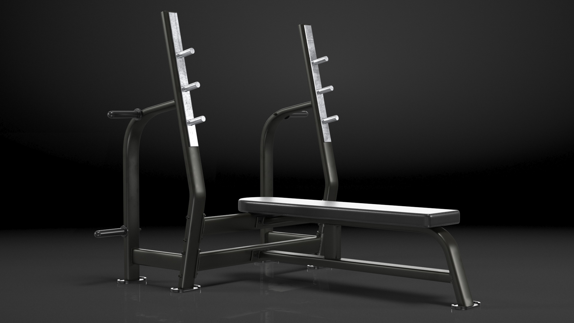 Olympic Bench Press 3D model