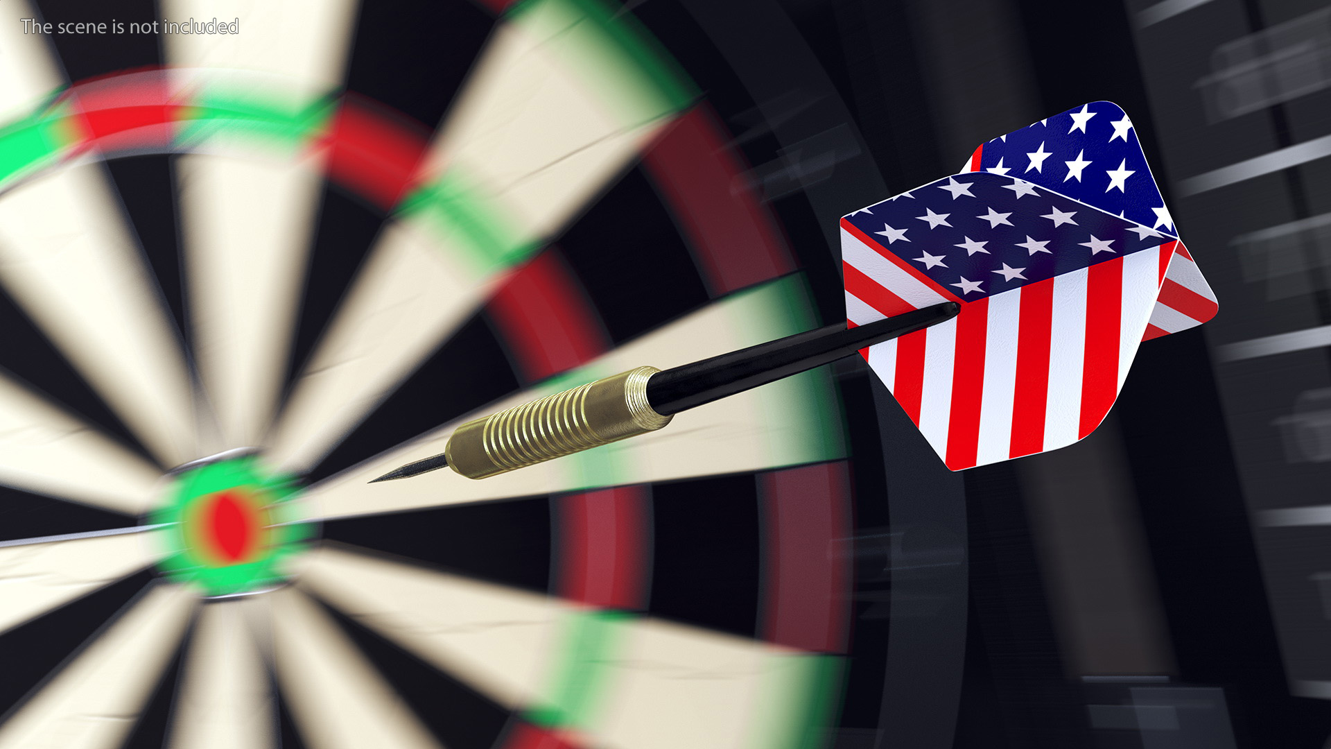 3D model International Flag Themed Darts Set