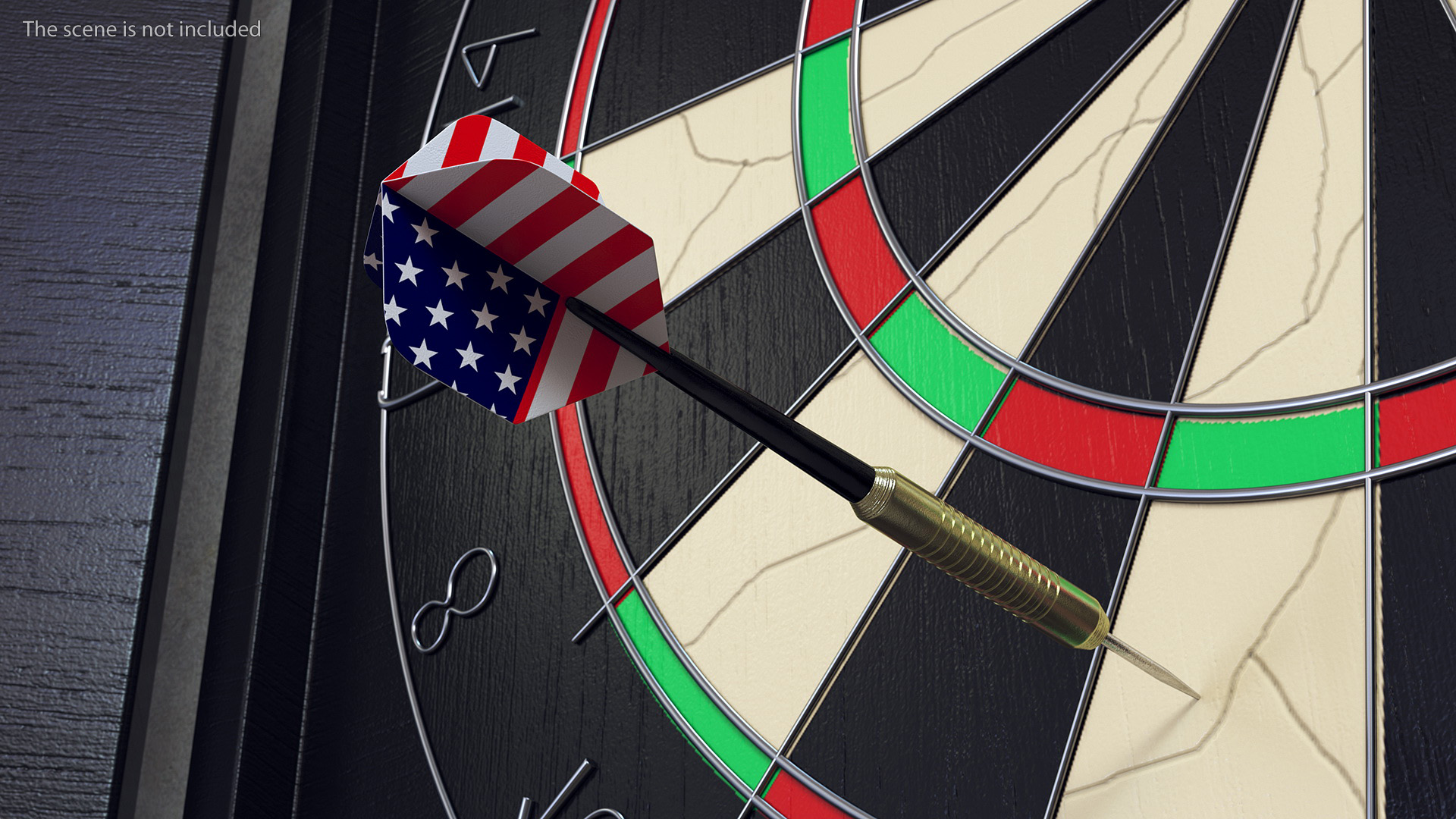 3D model International Flag Themed Darts Set