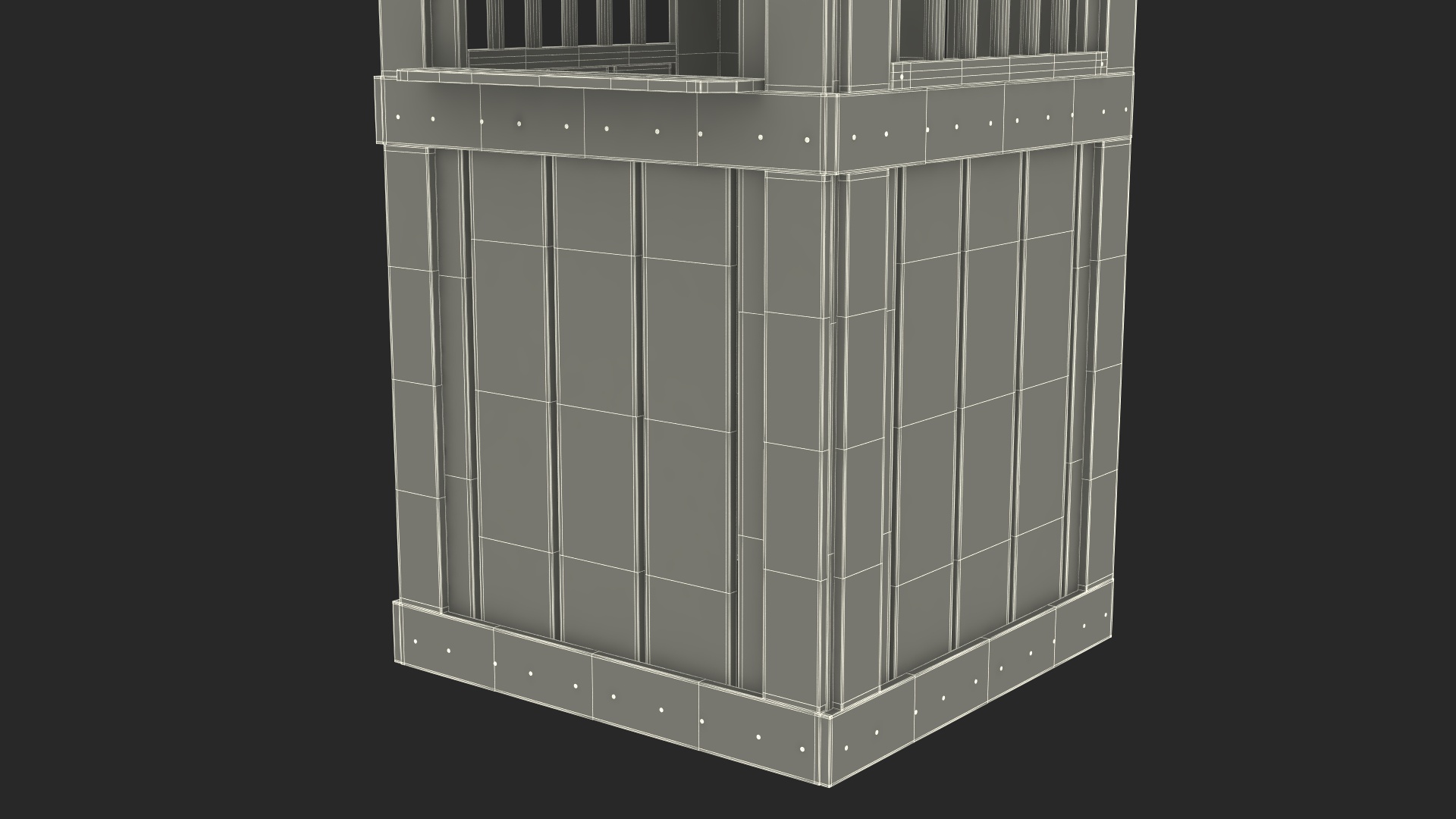 Vintage Carnival Ticket Booth 3D model