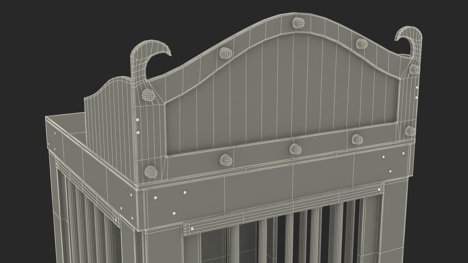 Vintage Carnival Ticket Booth 3D model