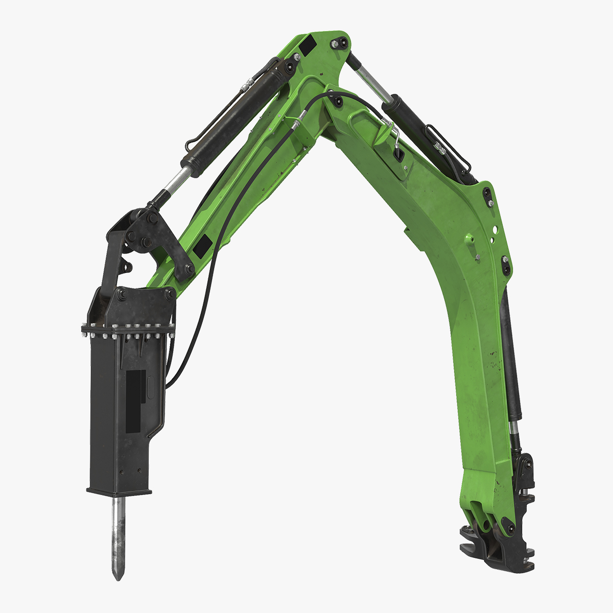 Breaker Hammer Rigged 3D Model