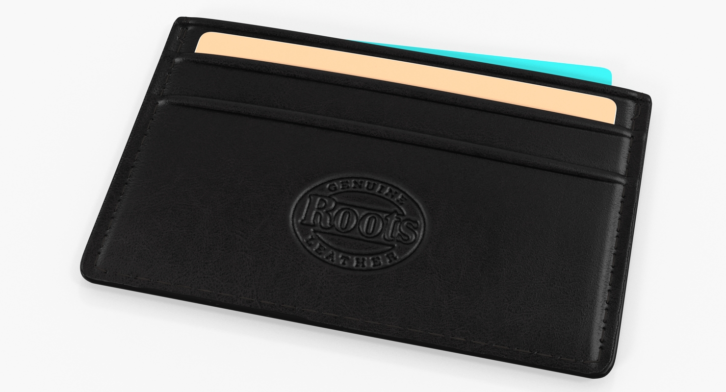 3D model Black Leather Card Holder