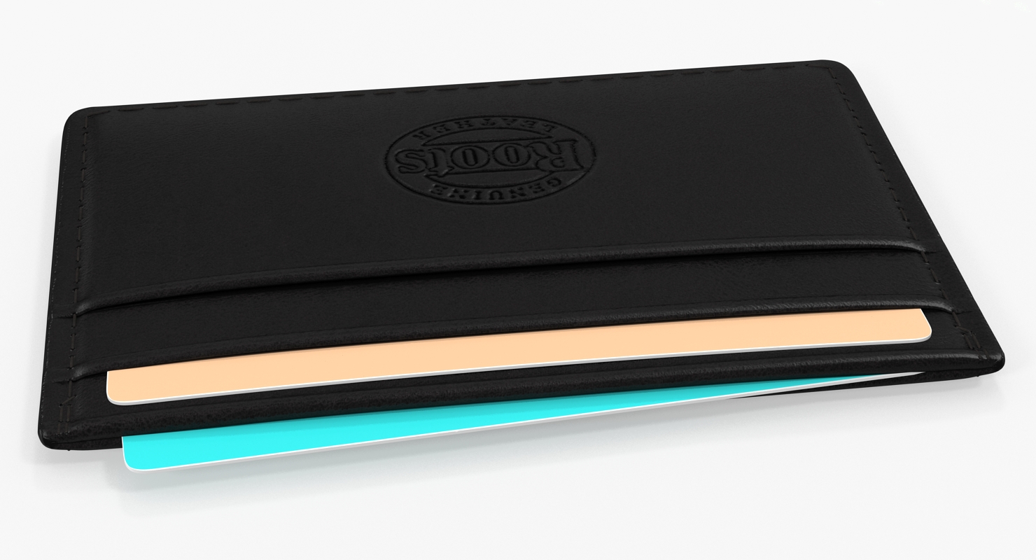 3D model Black Leather Card Holder