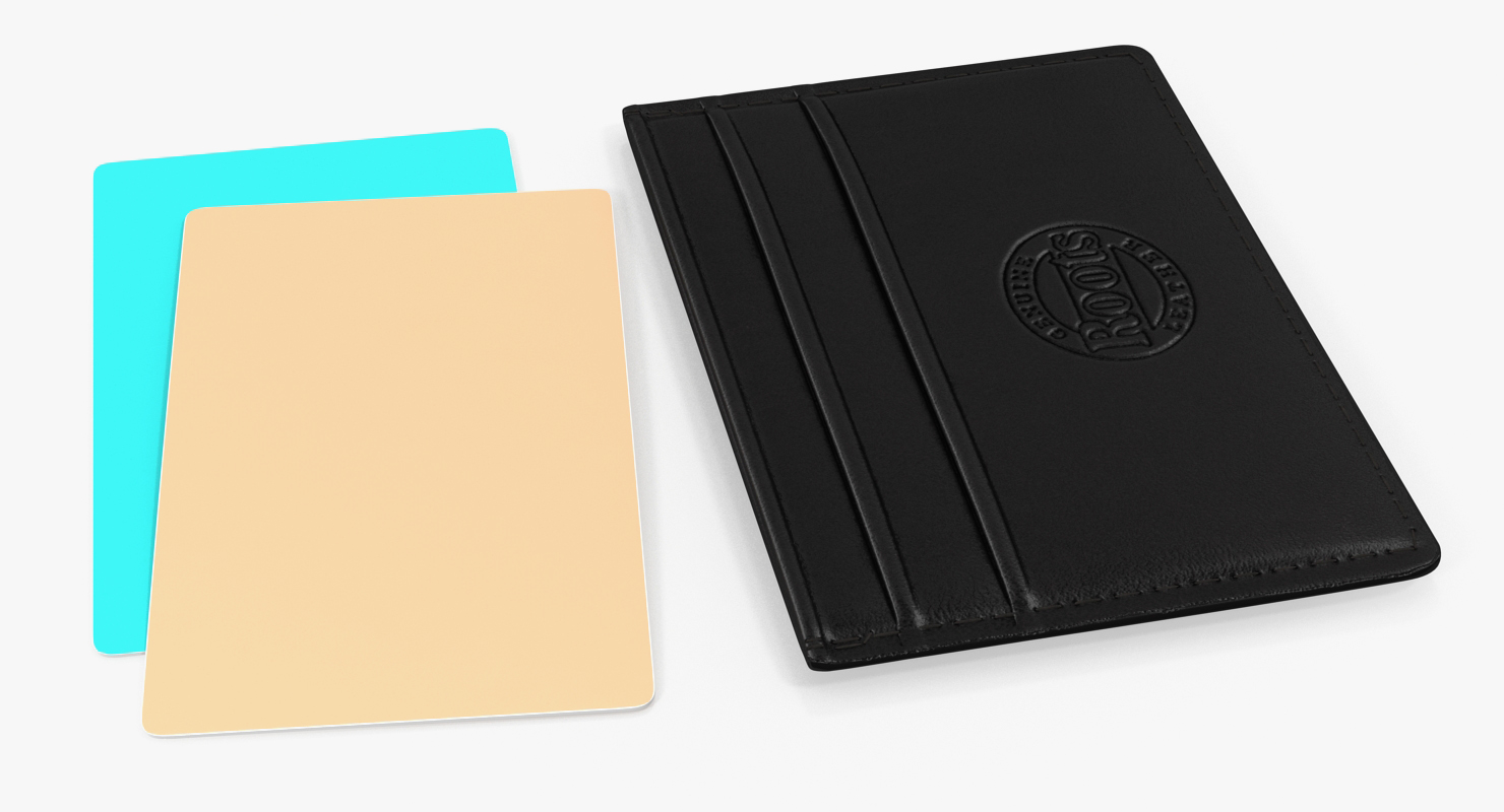 3D model Black Leather Card Holder