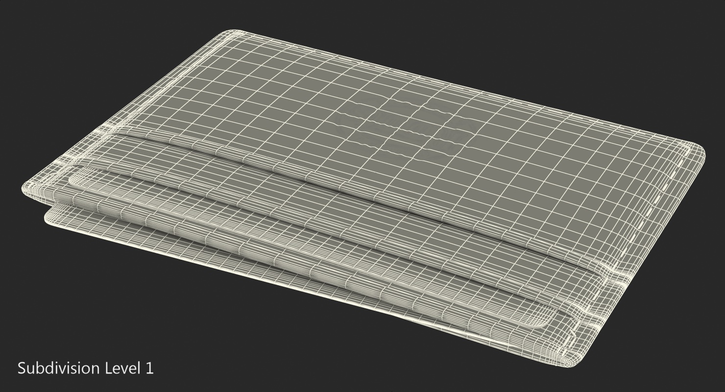 3D model Black Leather Card Holder