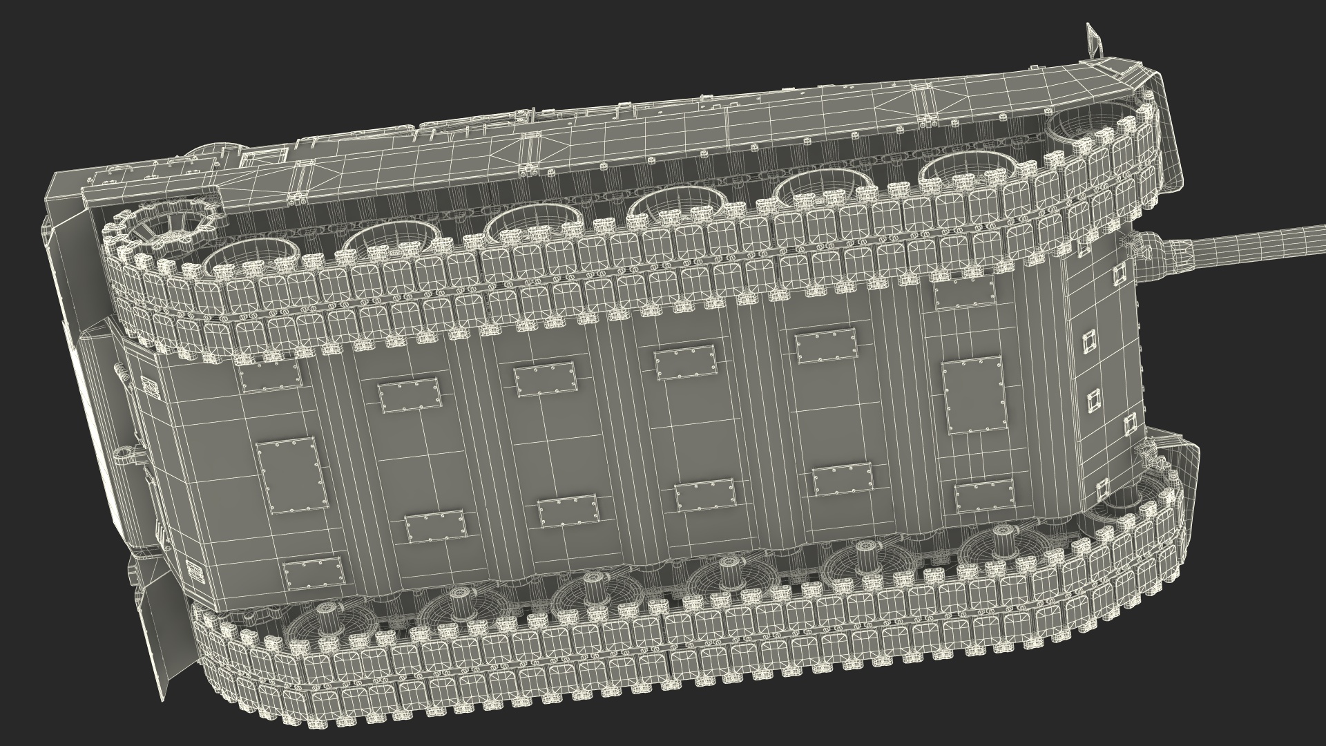 K2 Black Panther Tank Dirty 3D