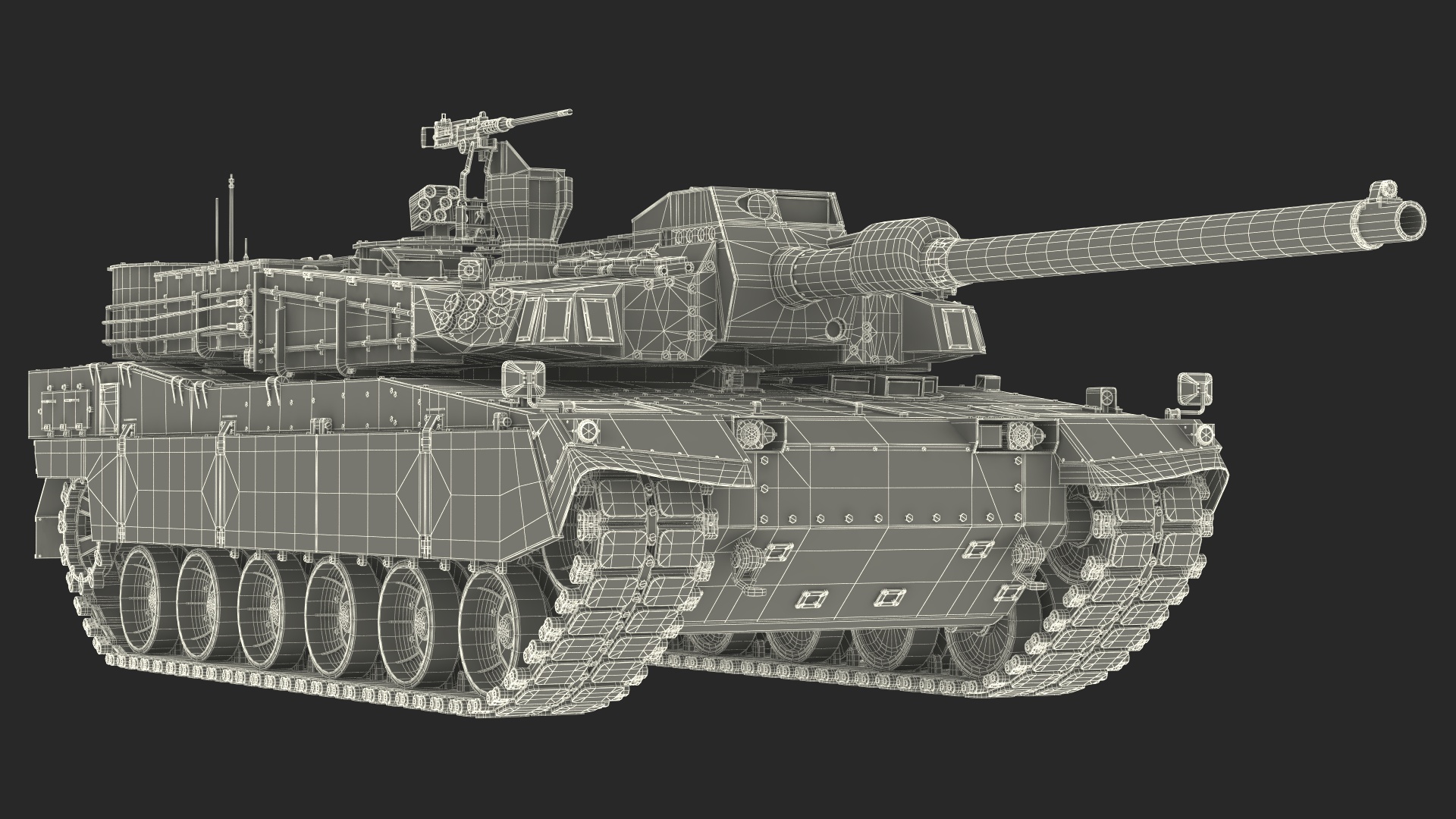 K2 Black Panther Tank Dirty 3D
