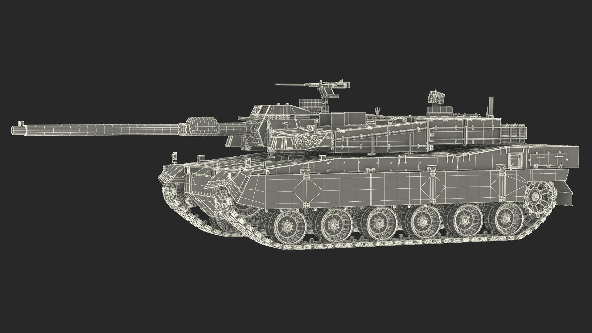 K2 Black Panther Tank Dirty 3D