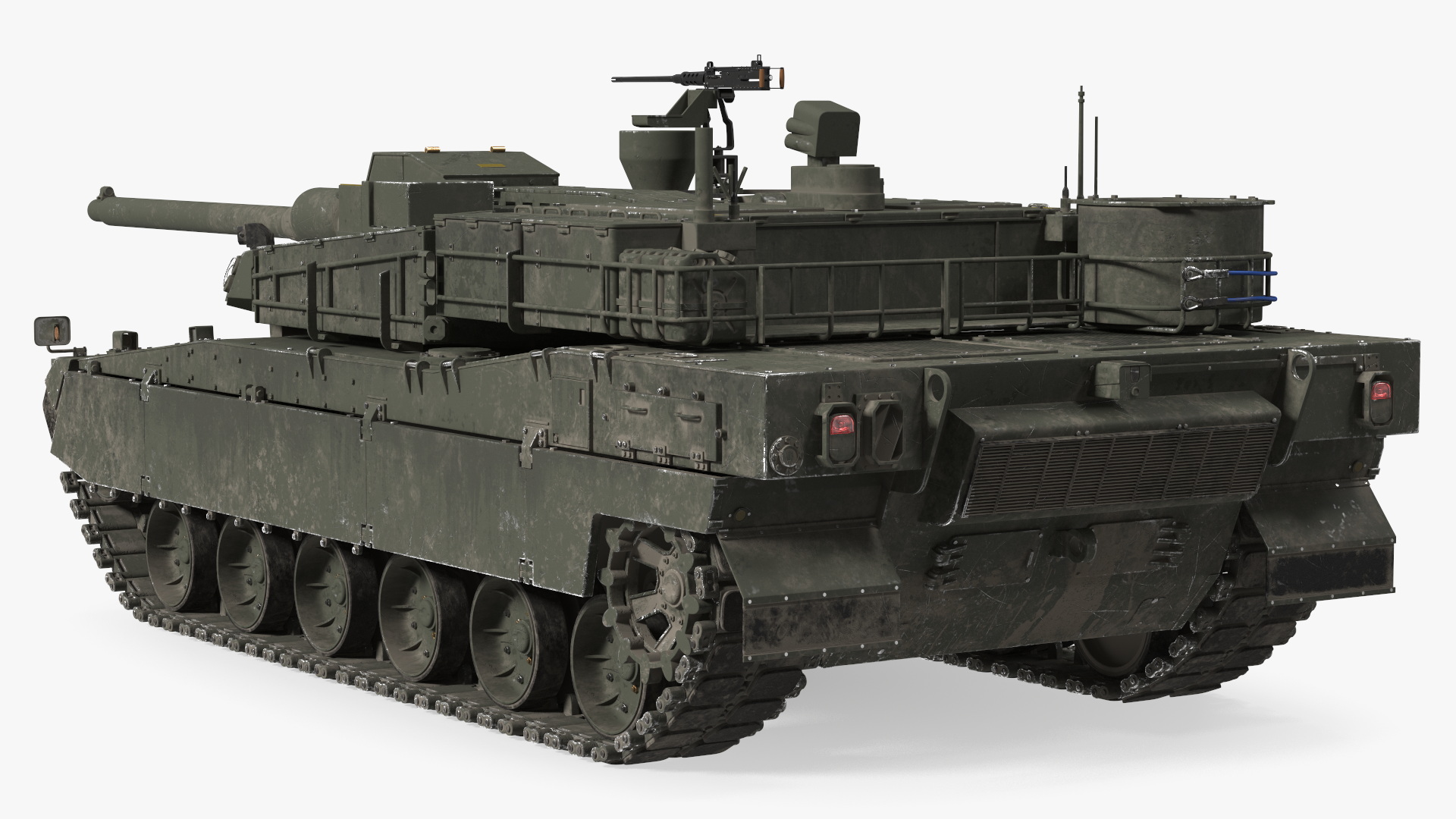 K2 Black Panther Tank Dirty 3D