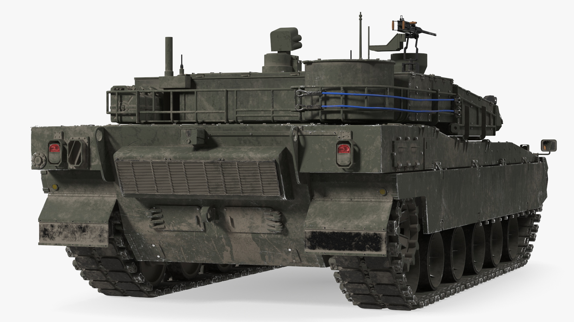 K2 Black Panther Tank Dirty 3D