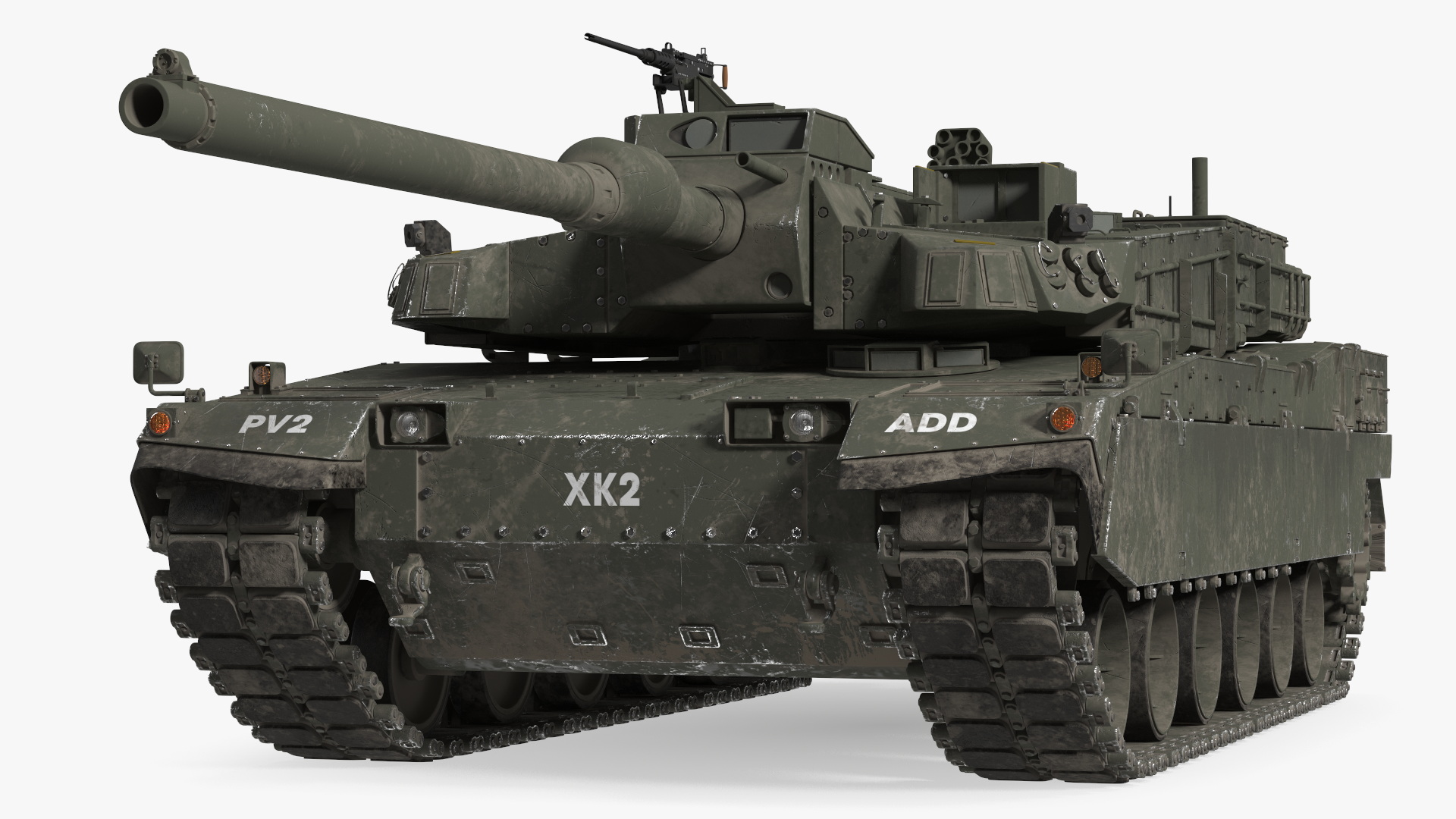 K2 Black Panther Tank Dirty 3D