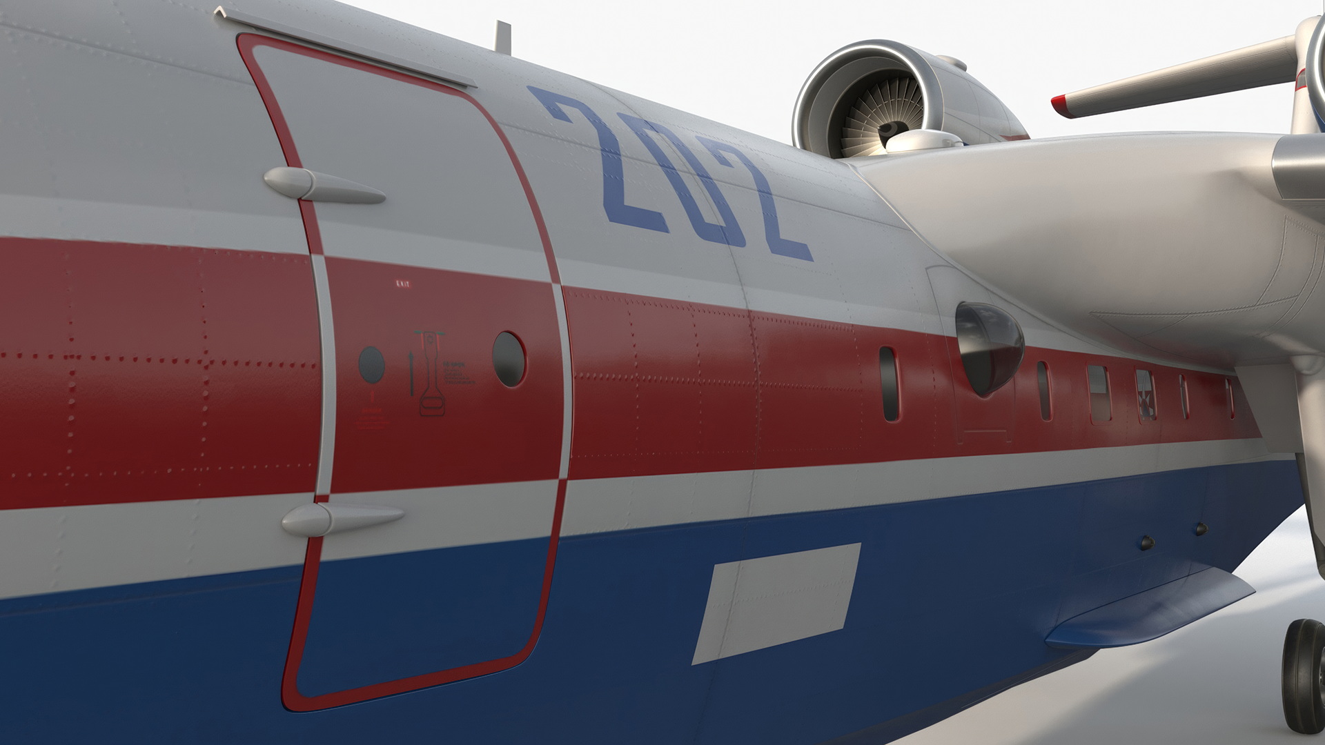 Beriev Be 200 Altair Aircraft 3D model