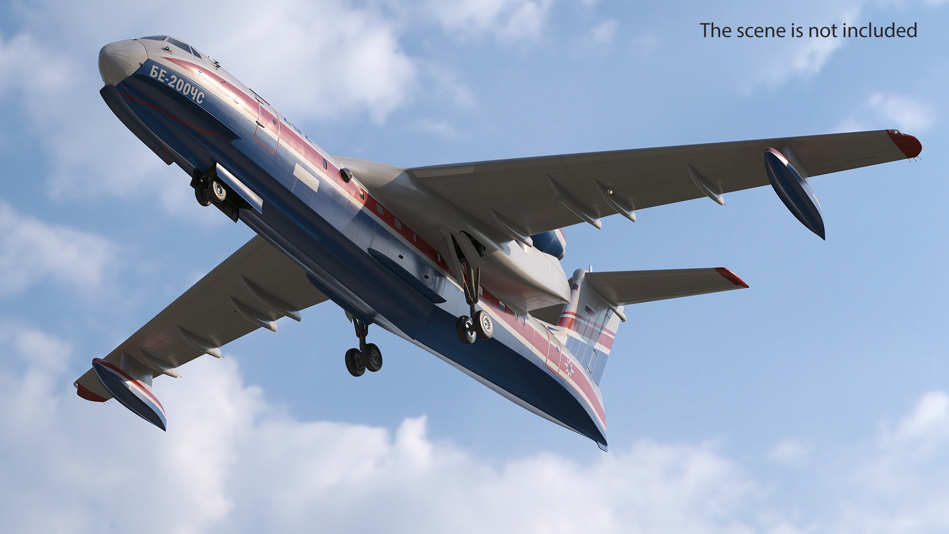 Beriev Be 200 Altair Aircraft 3D model