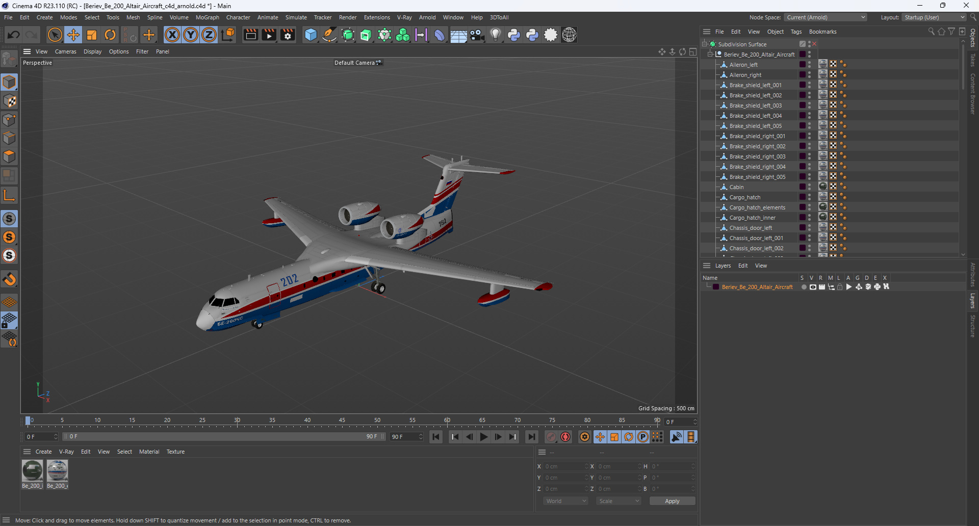 Beriev Be 200 Altair Aircraft 3D model