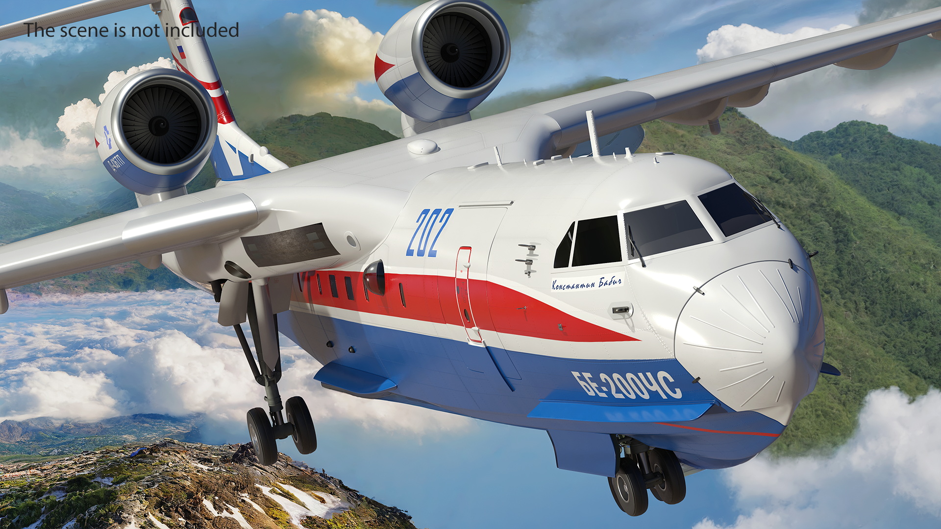 Beriev Be 200 Altair Aircraft 3D model