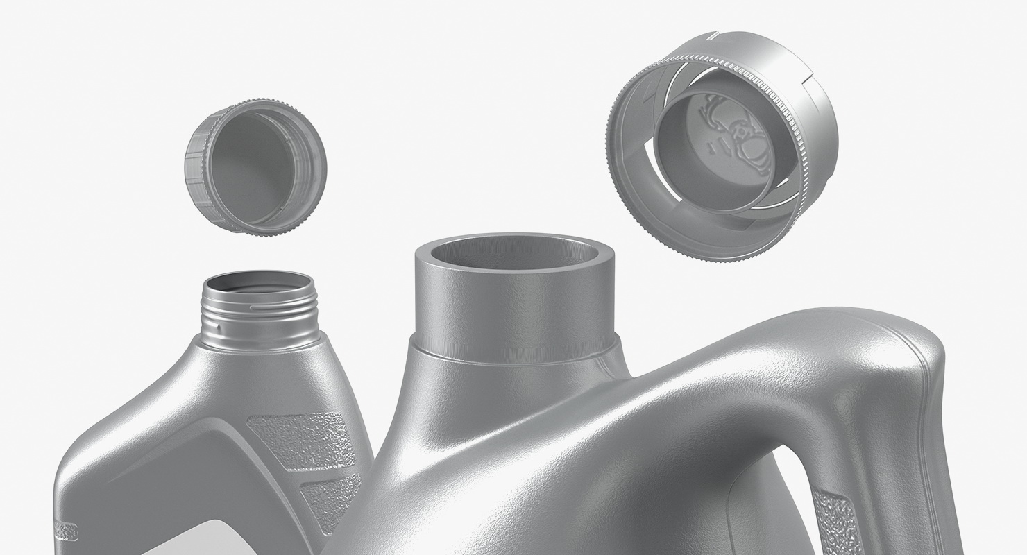 Mobil 1 Synthetic Oil Bottles 3D model