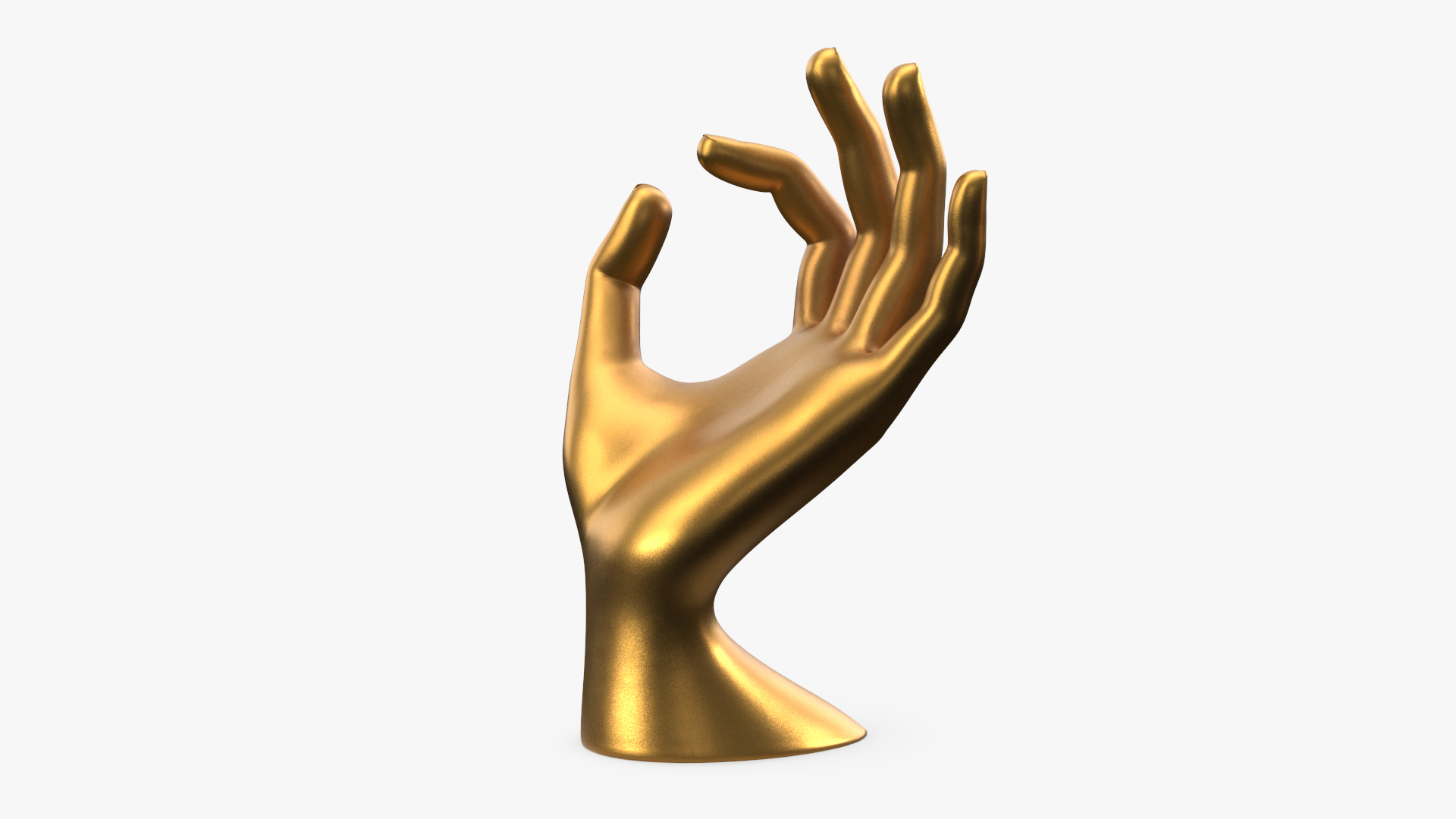 3D model Jewelry Display OK Hand Golden