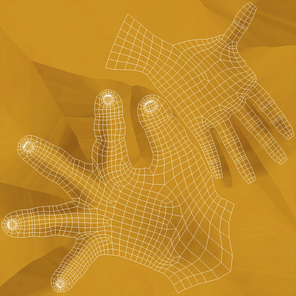 3D model Jewelry Display OK Hand Golden