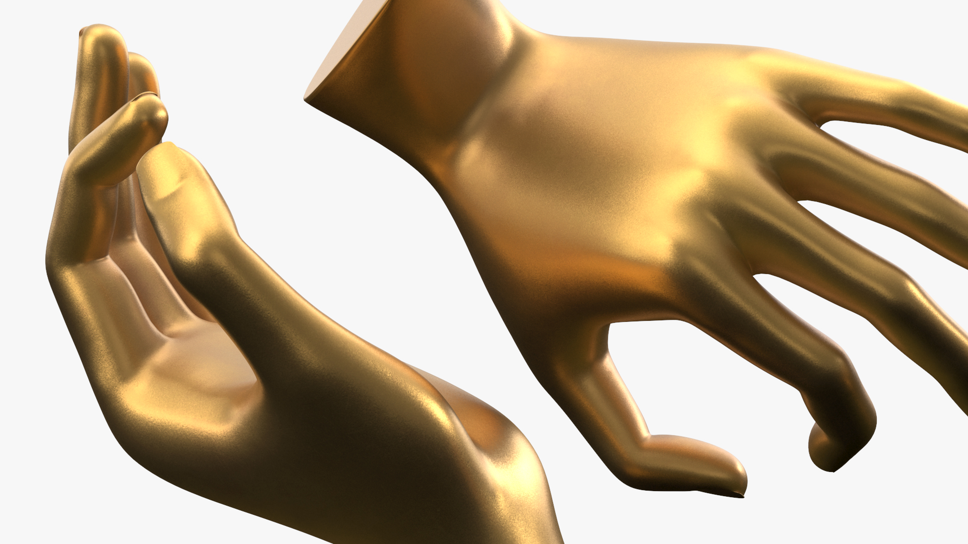 3D model Jewelry Display OK Hand Golden