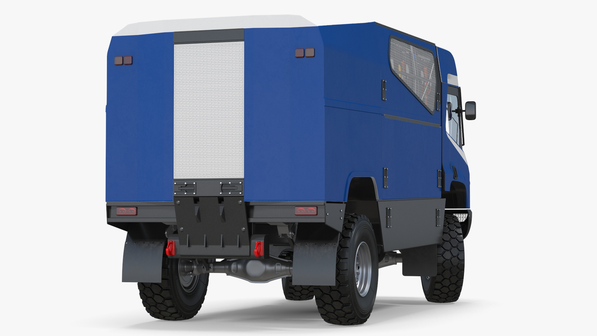 3D Hydrogen Racing Truck Simple Interior Rigged for Cinema 4D model