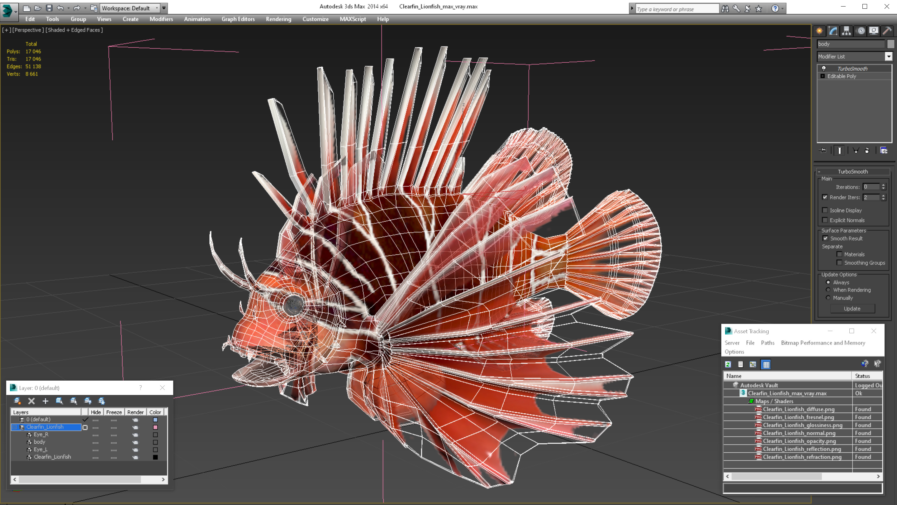 Clearfin Lionfish 3D