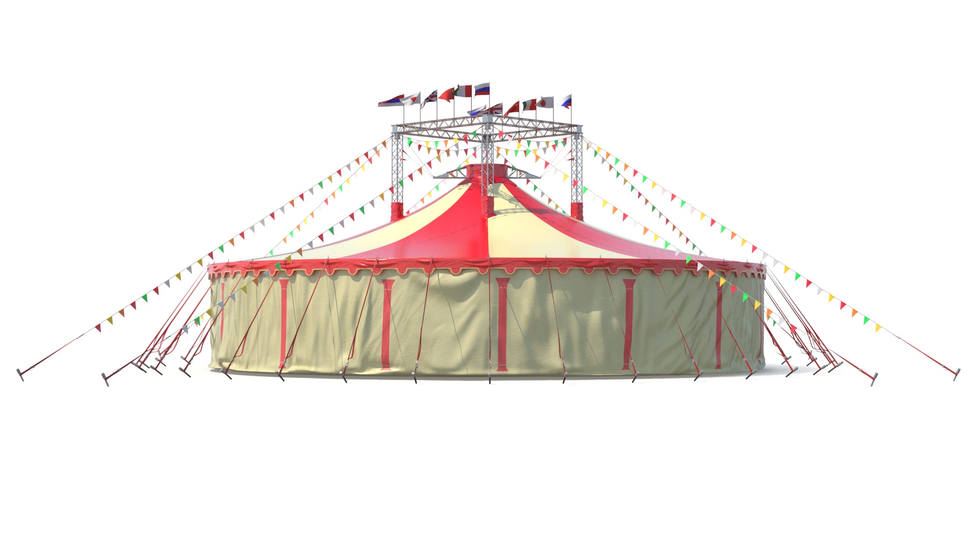 3D model Festival Circus Tent