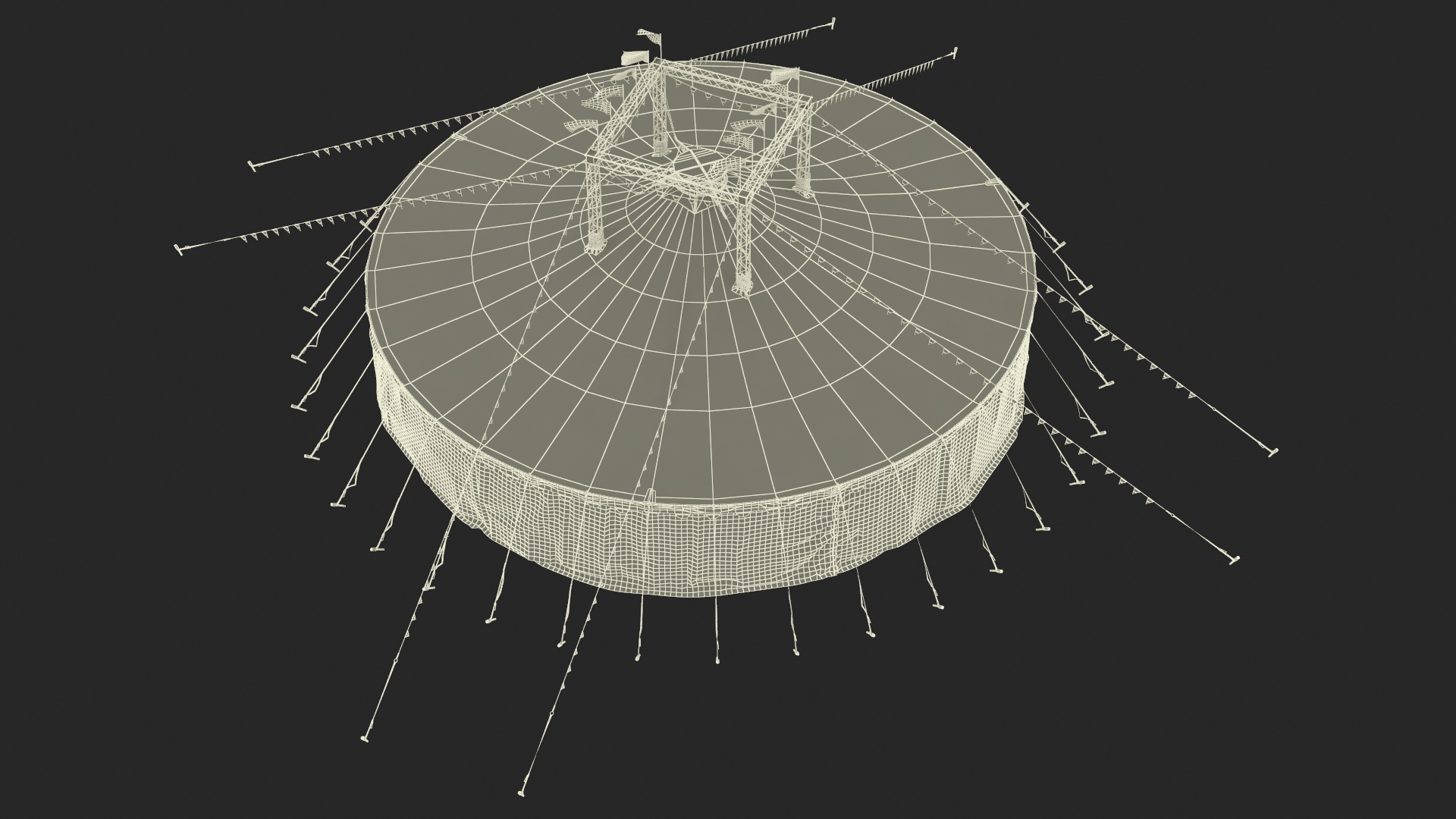 3D model Festival Circus Tent