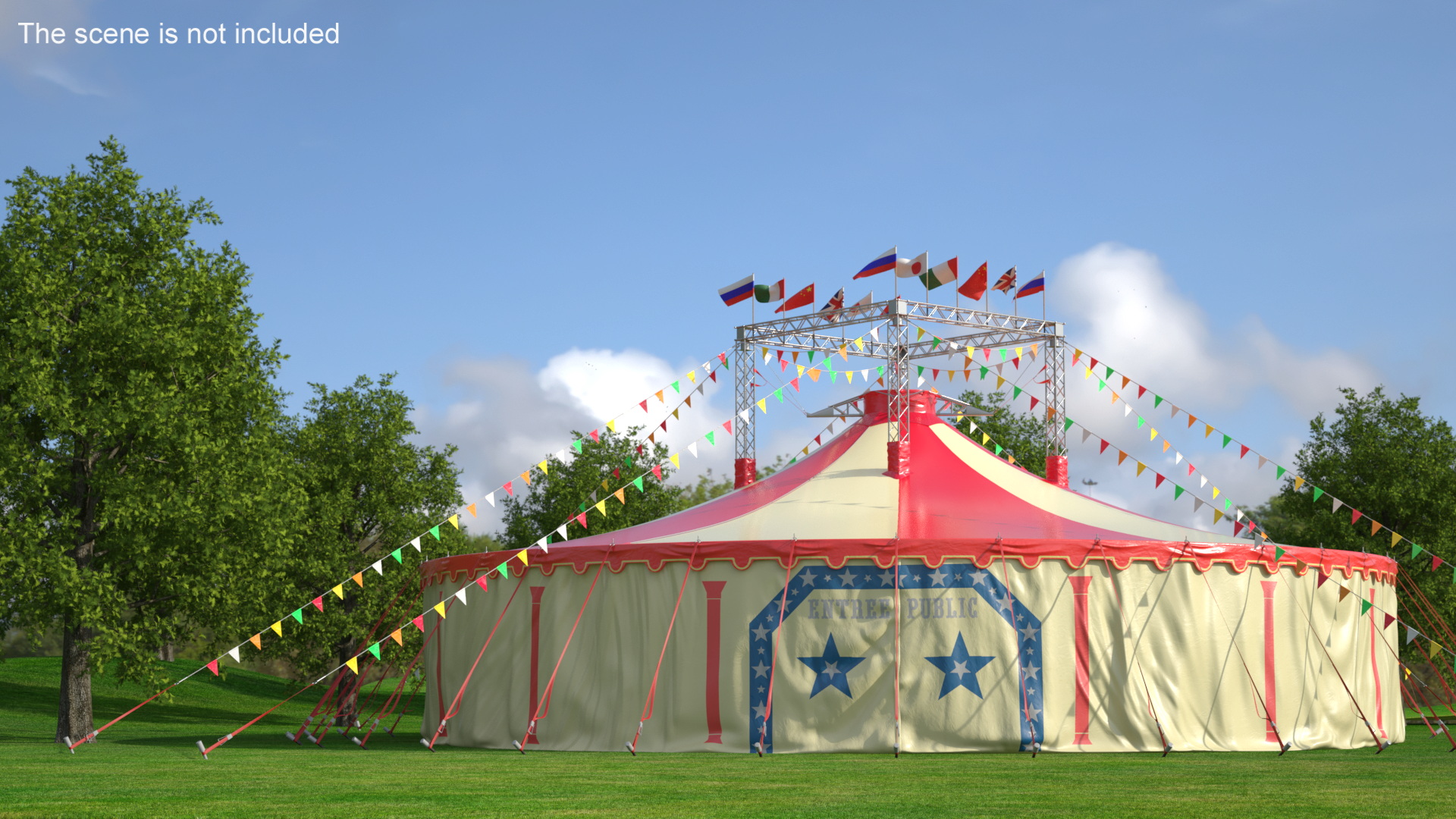 3D model Festival Circus Tent