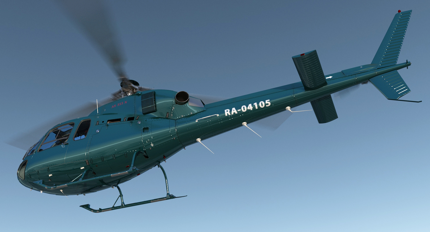 Helicopter Eurocopter AS 355N 3D model