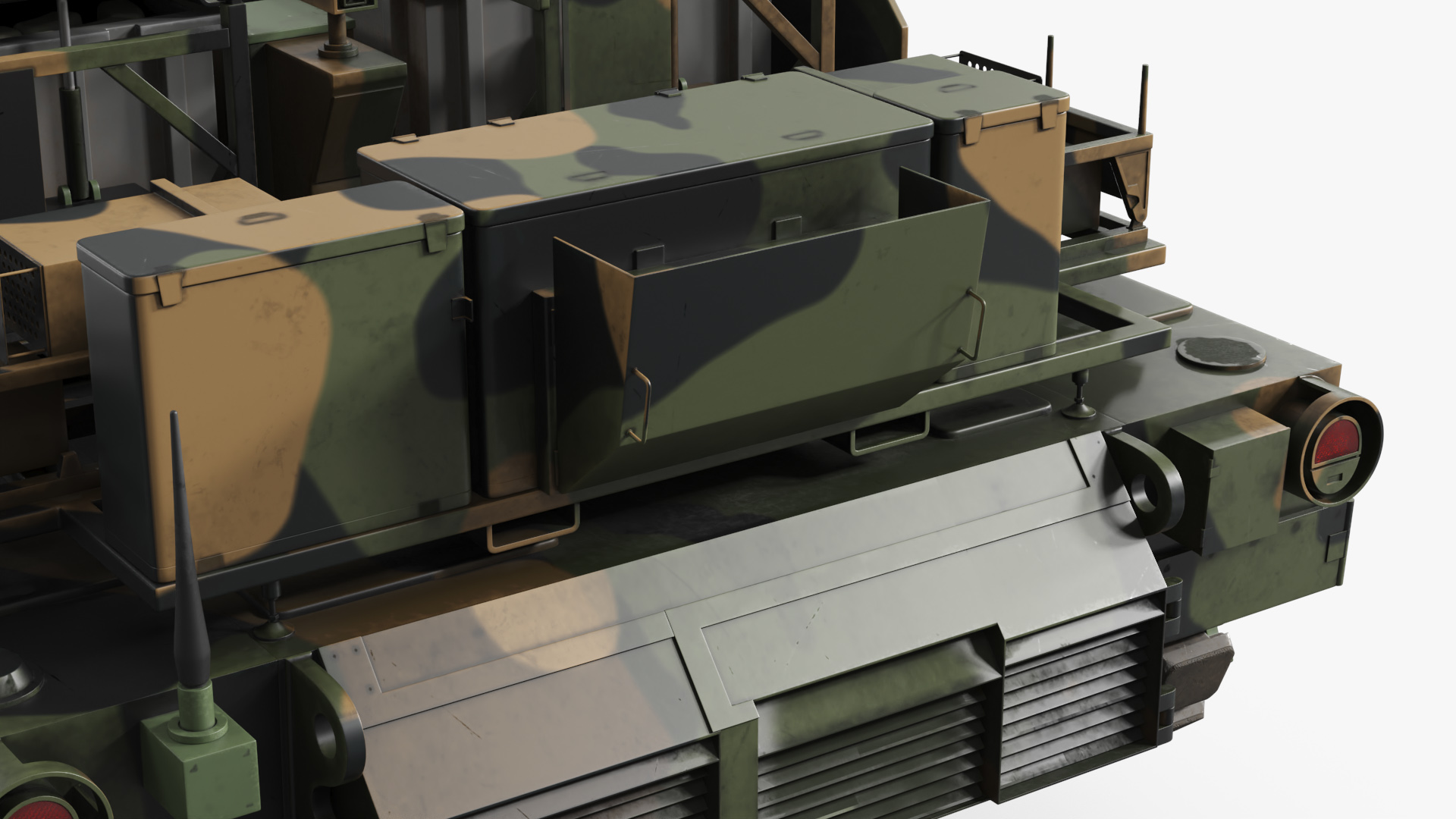 Breaching Tank with Mine Plow Camo Simplified, view 6