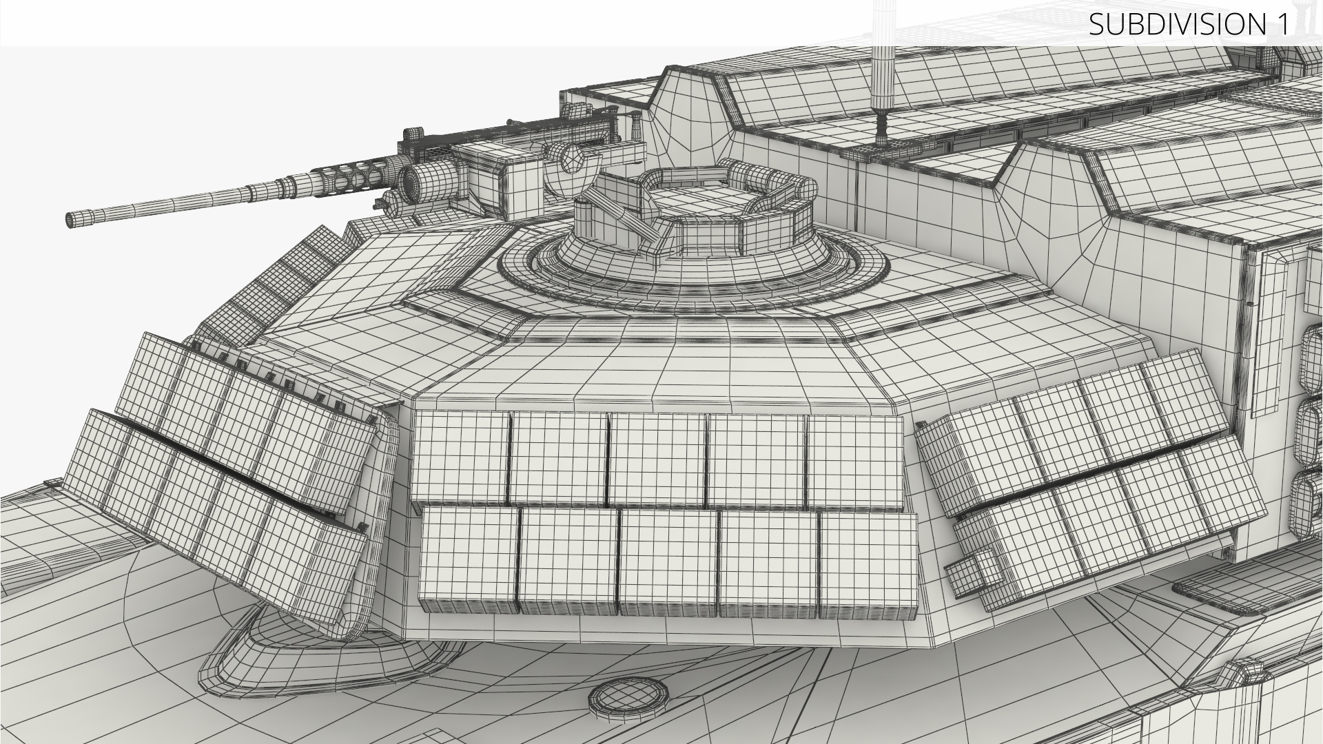 Breaching Tank with Mine Plow Camo Simplified, view 11
