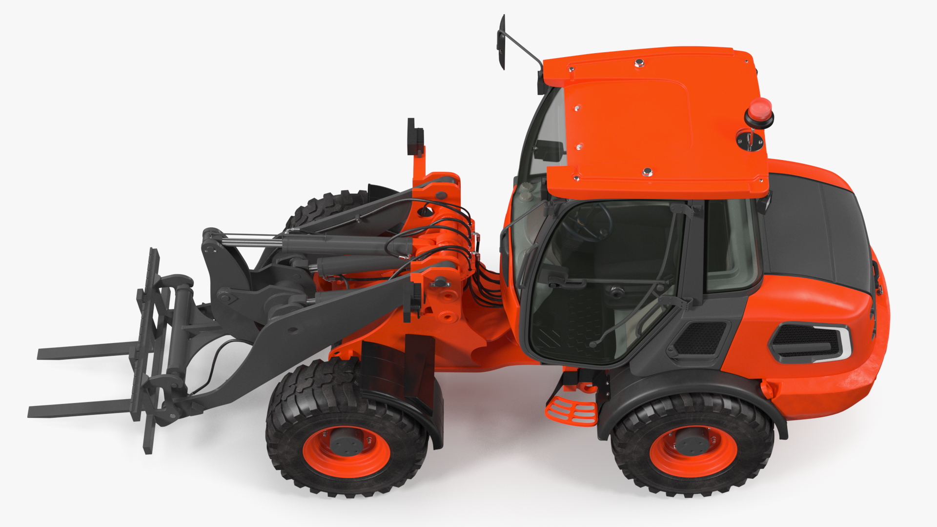 Electric Loader with Pallet Fork 3D