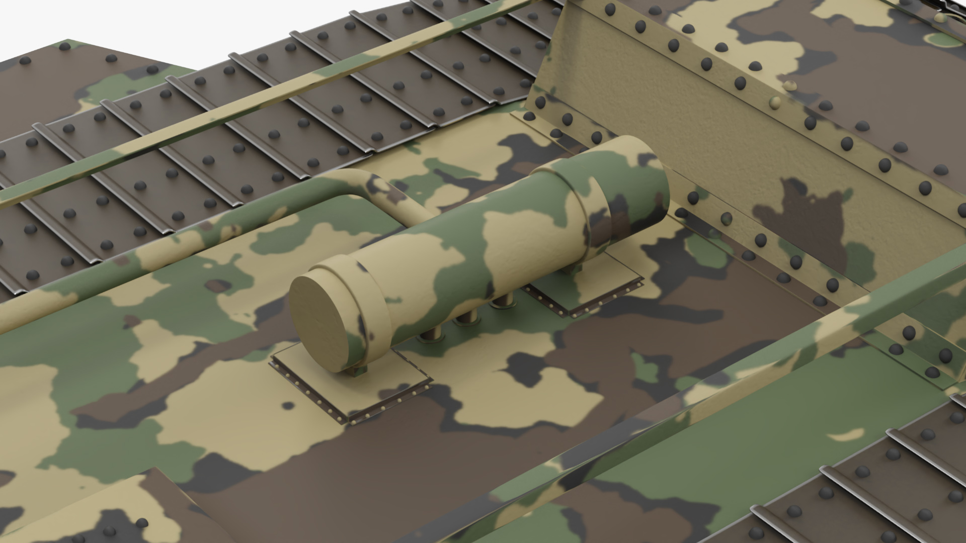 3D Tank MK 4 Male Camouflage Color