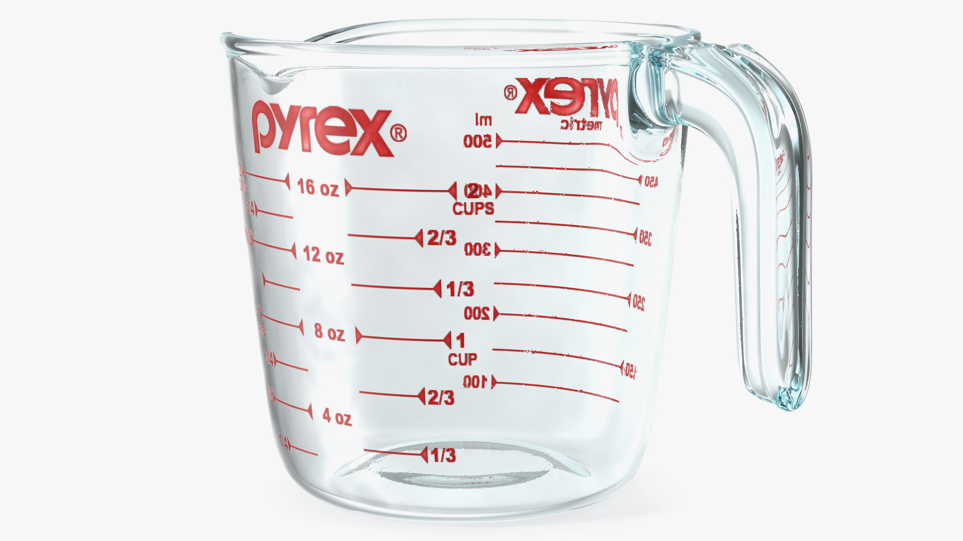 3D model Glass Measuring Cup 500ml