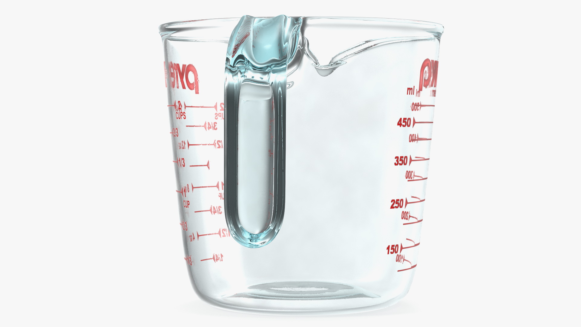 3D model Glass Measuring Cup 500ml