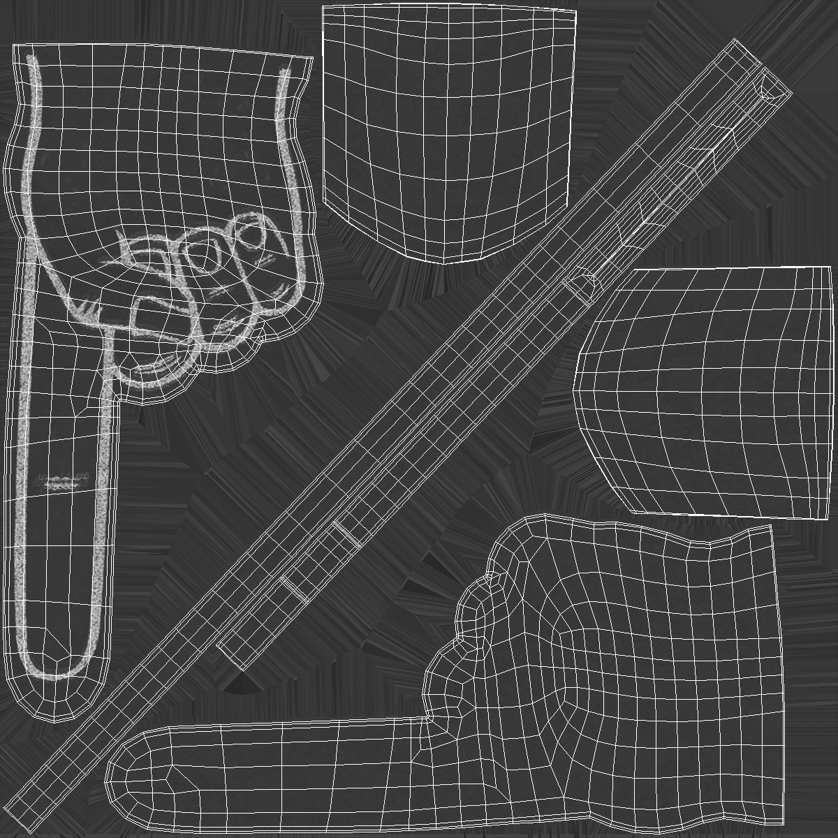 3D model Foam Hand Black